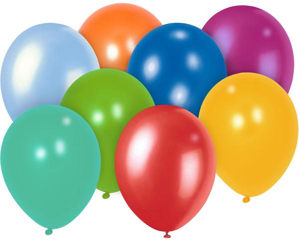 100er-Megapack bunte Luftballons, bis 30 cm