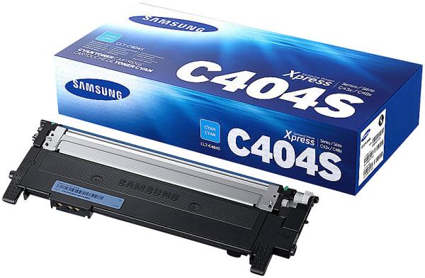Original toner cartridge CLT-C404S, cyan
