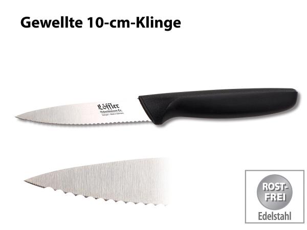 Couteau à éplucher à lame crantée 10 cm