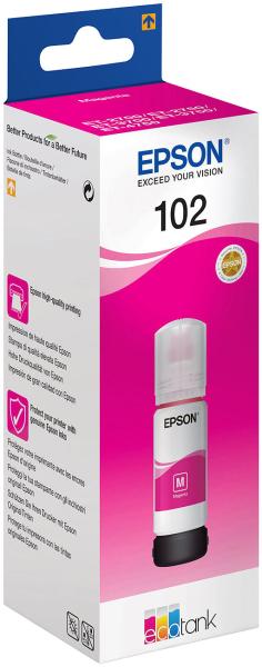 Epson original refill ink C13T03R340, magenta (red), 102 series, 70 ml