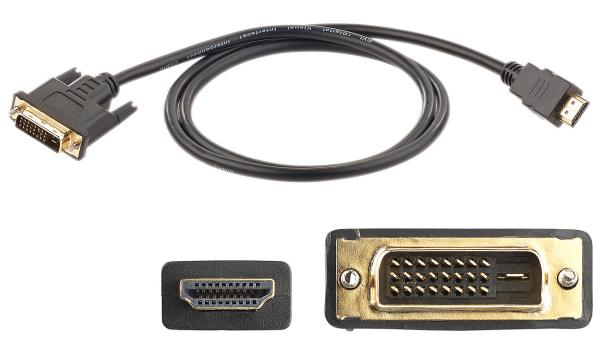 Adapter cable HDMI to DVI-D Dual-Link, black, 1 m