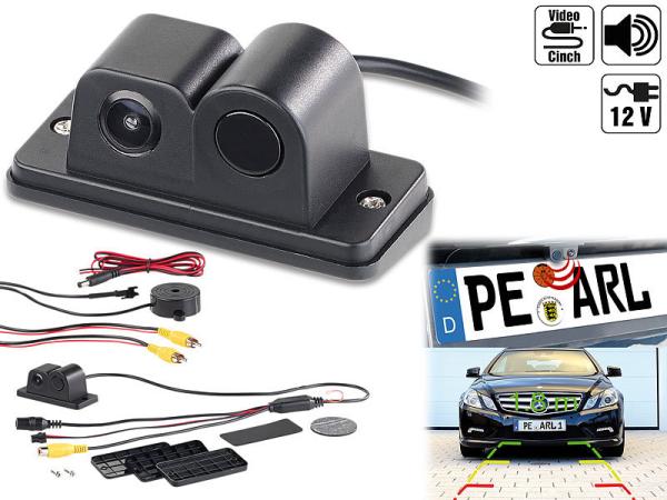 Color rear view camera and parking aid with 10.9 cm TFT rear view monitor