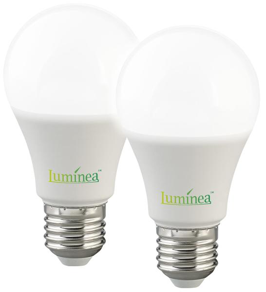 set of 2 LED lamps, motion sensor, E27, 9 Watt, 850 lm, daylight white