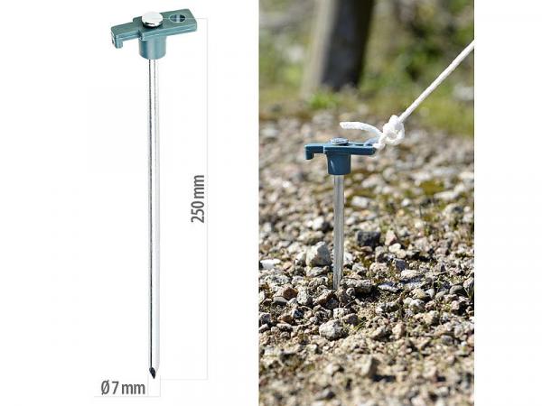 48er-Set Felsbodenheringe für steinigen Untergrund, 25 cm, Ø 7 cm