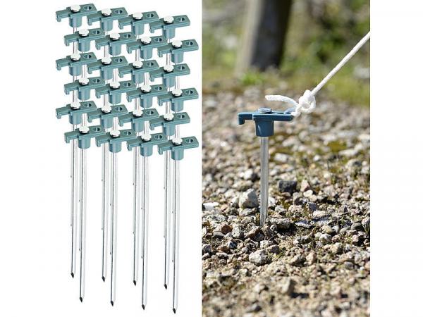 24er-Set Felsbodenheringe für steinigen Untergrund, 25 cm, Ø 7 cm