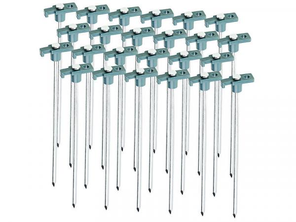 24er-Set Felsbodenheringe für steinigen Untergrund, 25 cm, Ø 7 cm