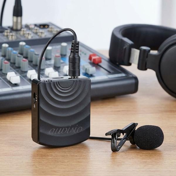 2er-Set Funkmikrofon mit Empfänger für 3,5-mm-Klinkenanschluss, 2,4 GHz, 25 m