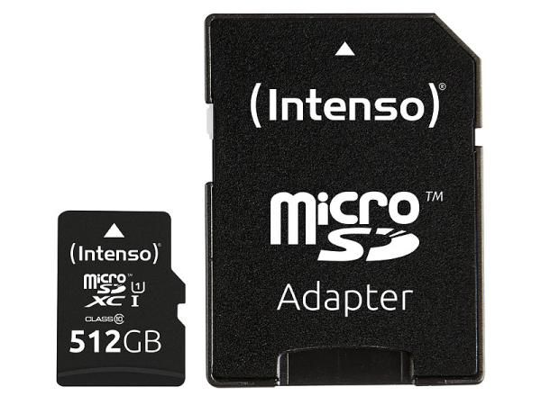 Carte mémoire microSDXC UHS-I Premium 512 Go, jusqu’à 45 Mo/s, Classe 10/U1