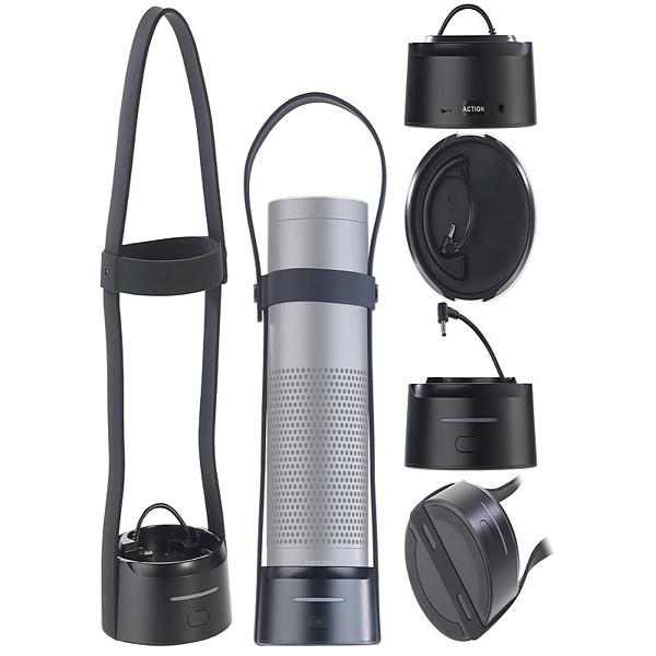 2in1 power bank for Amazon Echo1 and USB devices, 10,000 mAh, carrying strap