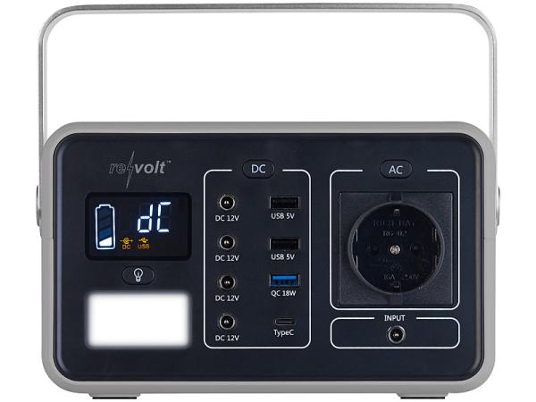 Powerstation & Solar-Generator, 222 Wh, 230 V, 200 W, LED-Lampe