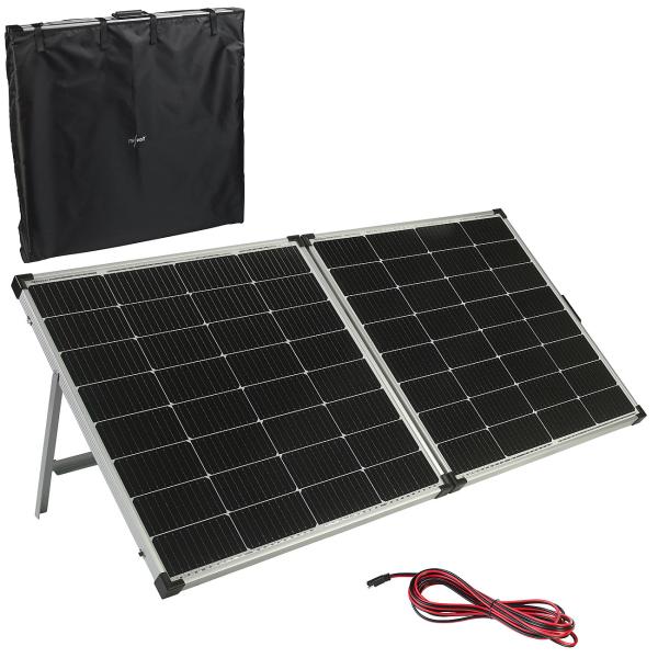 Powerstation & solar converter with 260 watt solar panel, 455 Ah, 1456 Wh