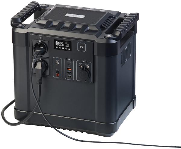 Powerstation & solar converter with 260 watt solar panel, 455 Ah, 1456 Wh