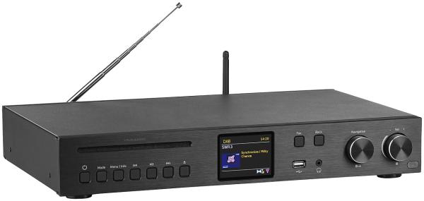 WLAN hifi receiver with internet radio, DAB+ & FM, CD, Bluetooth, USB