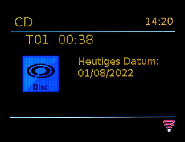 Micro-Stereoanlage: Webradio, DAB+, CD, Bluetooth, App, 300 Watt, silber