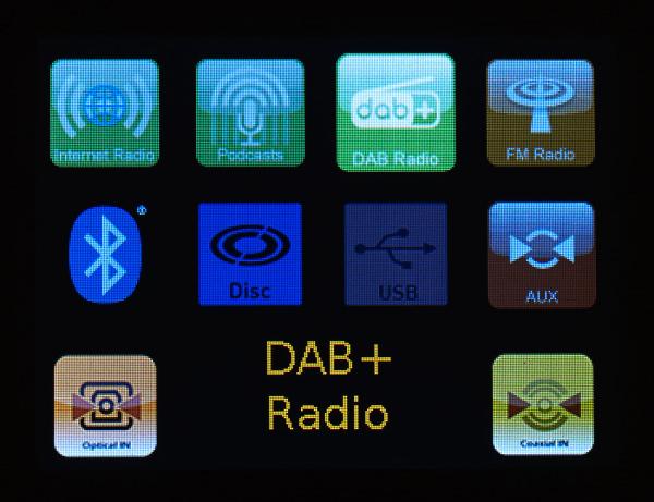 Micro-Stereoanlage: Webradio, DAB+, CD, Bluetooth, App, 300 Watt, silber