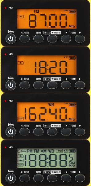 Solar- und Dynamo-Koffer-Radio, LED-Licht, SOS, Powerbank, LCD-Display
