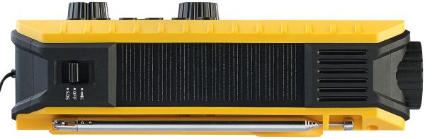 Solar- und Dynamo-Koffer-Radio, LED-Licht, SOS, Powerbank, LCD-Display