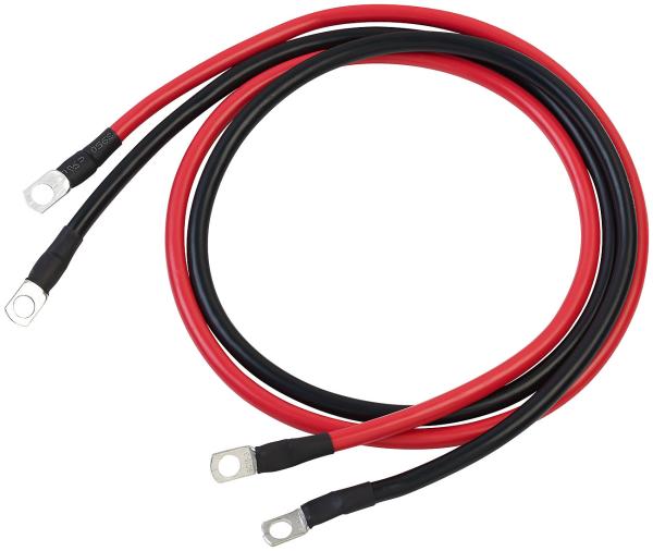 2er-Set Batteriekabel, je 100 cm, 16 mm², rot & schwarz