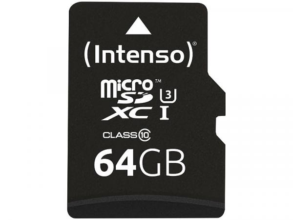 microSDXC memory card UHS-IProfessional, 64 GB, up to 90 MB/s, U3