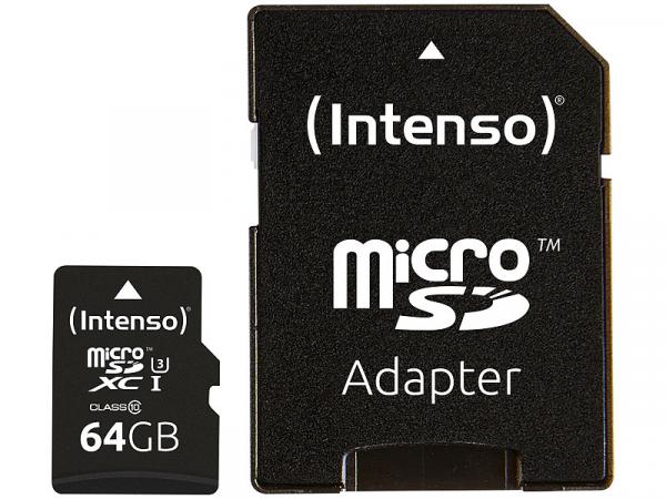 microSDXC memory card UHS-IProfessional, 64 GB, up to 90 MB/s, U3