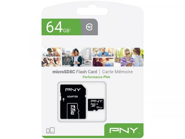 microSDXC Performance Plus, with 64 GB and SD adapter, Class 10