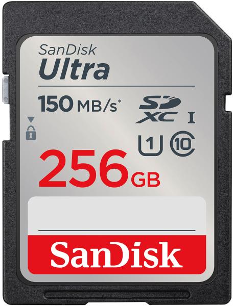 Ultra SDXC card (SDSDUNC-256G-GN6IN), 256 GB, 150 MB/s, Class 10 / U1