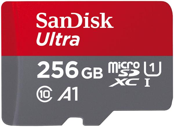 Ultra microSDXC (SDSQUAC-256G-GN6MA), 256 Go, 150 Mo/s, U1 / A1
