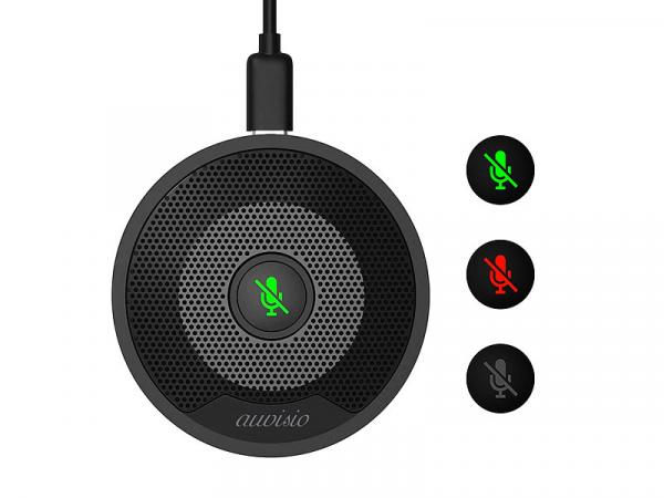 Omnidirectional 360° condenser conference microphone, USB, PC & Mac