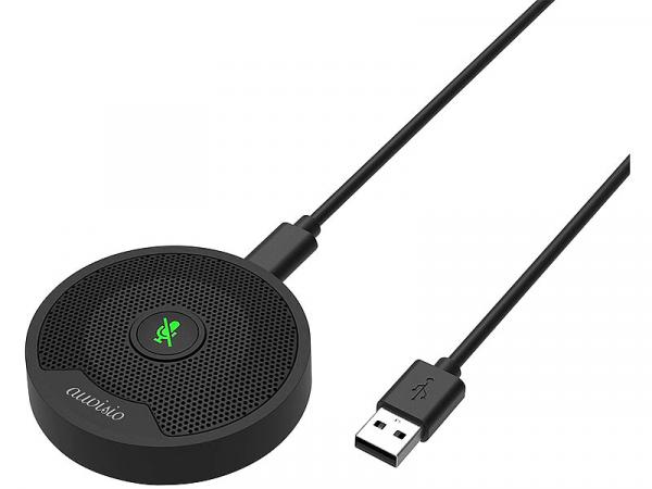 Omnidirectional 360° condenser conference microphone, USB, PC & Mac