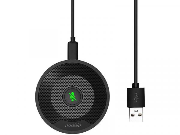 Omnidirectional 360° condenser conference microphone, USB, PC & Mac
