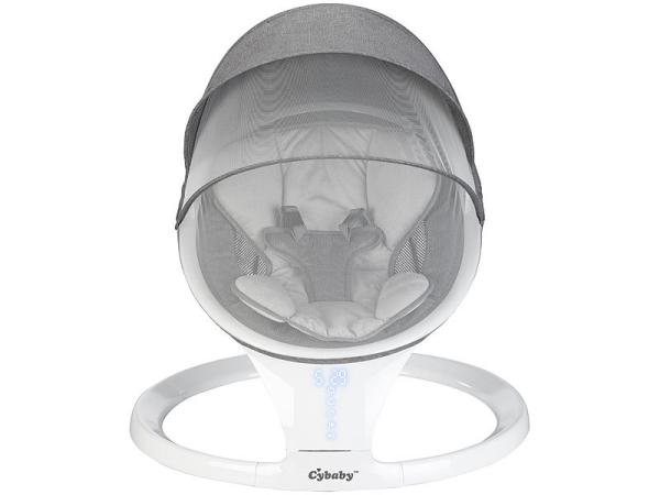 Smart aluminum baby bouncer with Bluetooth, touch buttons and app