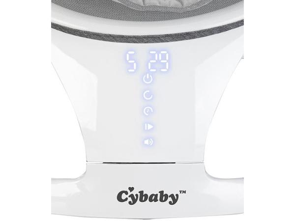 Smart aluminum baby bouncer with Bluetooth, touch buttons and app