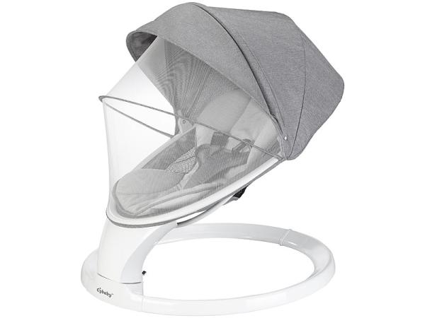 Smart aluminum baby bouncer with Bluetooth, touch buttons and app