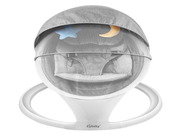 Smart aluminum baby bouncer with Bluetooth, touch buttons and app