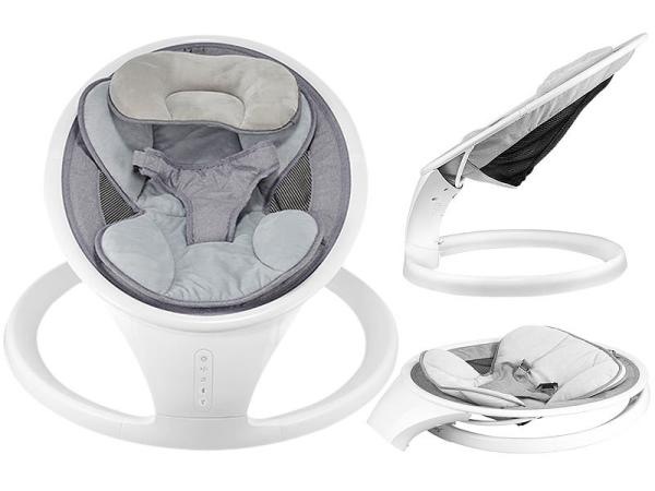 Smart aluminum baby bouncer with Bluetooth, touch buttons and app
