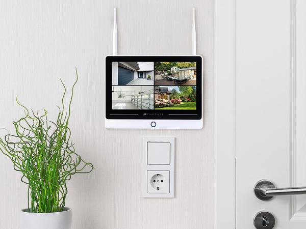 Système de surveillance sans fil avec enregistreur HDD à écran (1 TB), 4 caméras IP