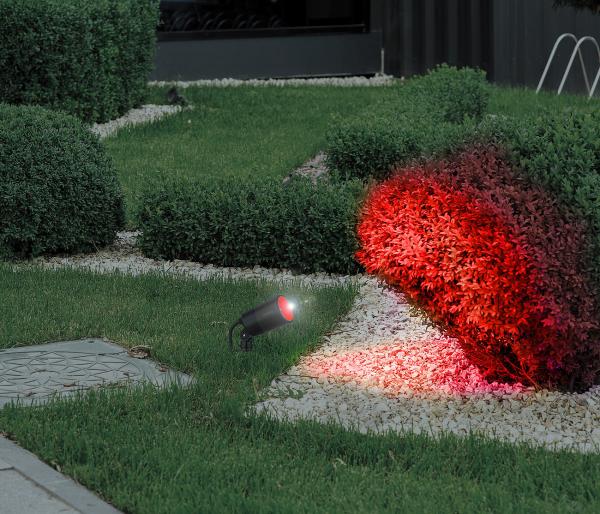 Faretto da giardino WLAN, RGB & CCT, W, 520 lm, IP65, app, custodia in metallo