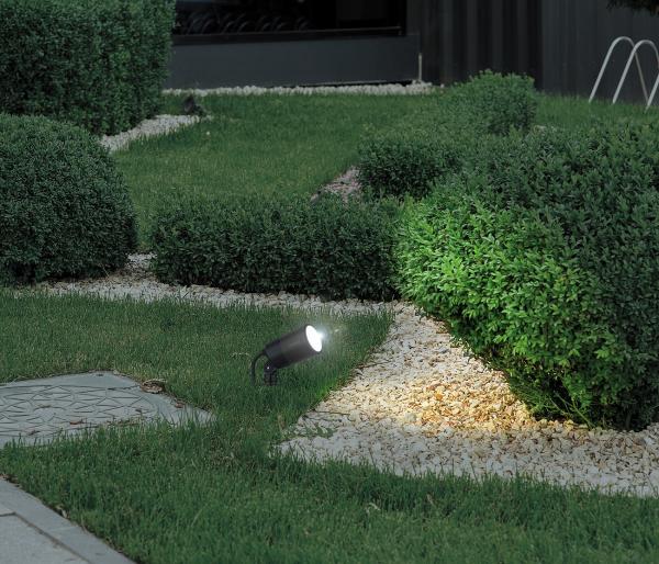 Faretto da giardino WLAN, RGB & CCT, W, 520 lm, IP65, app, custodia in metallo