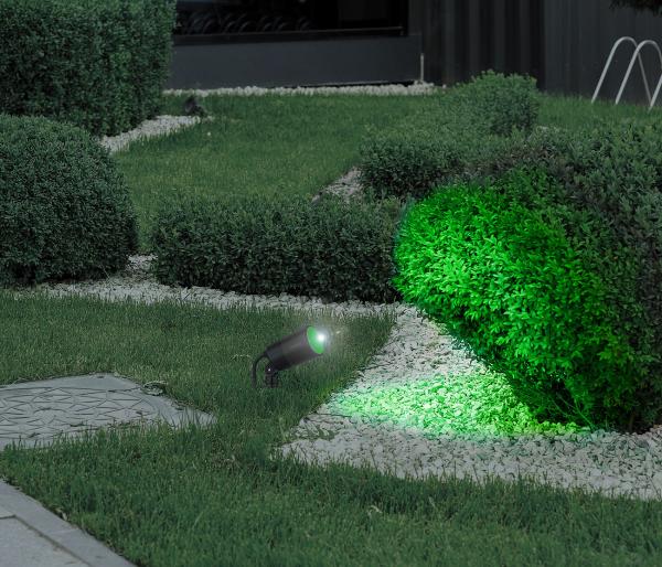 Faretto da giardino WLAN, RGB & CCT, W, 520 lm, IP65, app, custodia in metallo