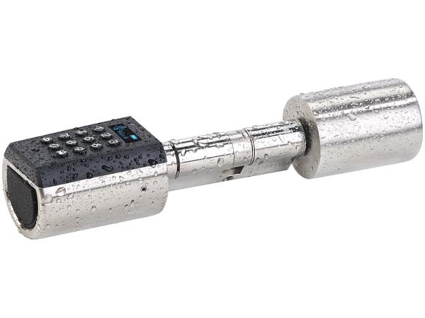 Electronic door lock cylinder, transponder, app, IP65, with gateway