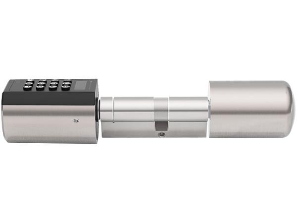 Electronic door lock cylinder, transponder, app, IP65, with gateway