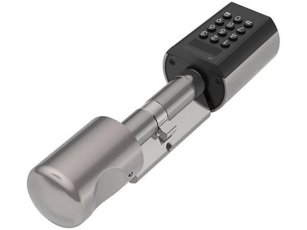 Electronic door lock cylinder, transponder, app, IP65, with gateway