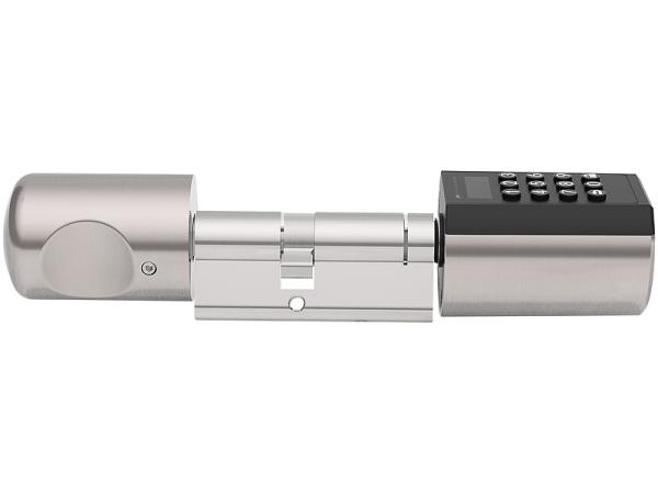 Electronic door lock cylinder, transponder, app, IP65, with gateway