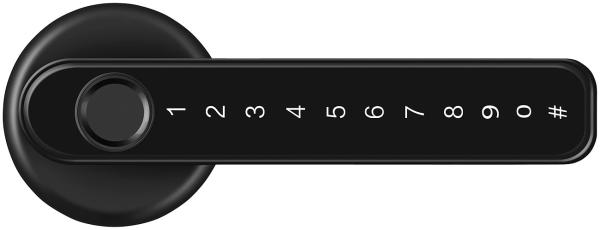 set of 5 Security Door Hardware with Fingerprint Scanner, PIN & App