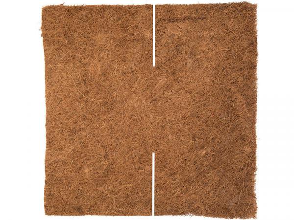 lot de 6 disques de coco ronds & carrés, 98% coco & 2% latex naturel, 3 de chaque