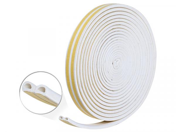 2er-Set Profil-Dichtungsbänder, 4 x 8 m, selbstklebend, weiss