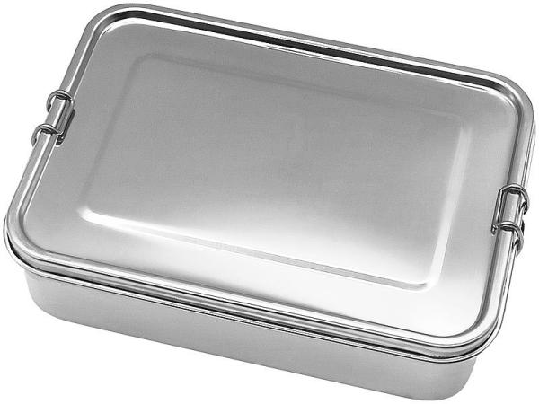 Stainless steel lunch box with sealing ring, dishwasher safe, 800 ml