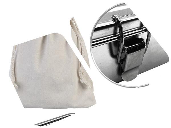 Boîte à lunch en acier inoxydable avec joint d’étanchéité, lavable au lave-vaisselle, 1.400 ml
