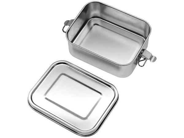 2er-Set Edelstahl-Lunchboxen, Dichtungsring, spülmaschinenfest, 800 ml
