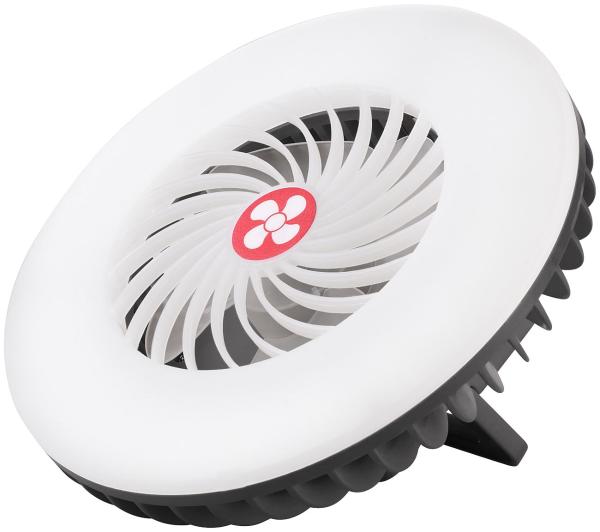2er-Set 3in1-Akku-LED-Lichter und Ventilatoren + USB-Powerbank, Ø 16,6 cm